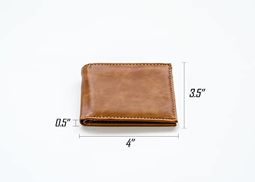 Utah NBA Jazz Laser Engraved Brown Billfold Wallet