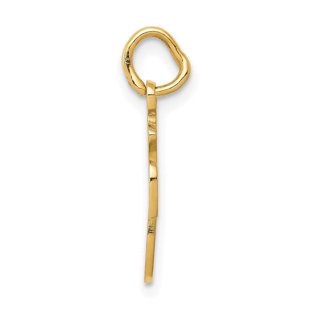 14k Money Bag Charm Yellow Gold