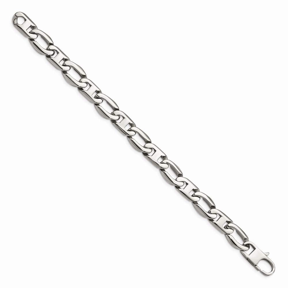 Chisel Stainless Steel Polished Open Links Bracelet