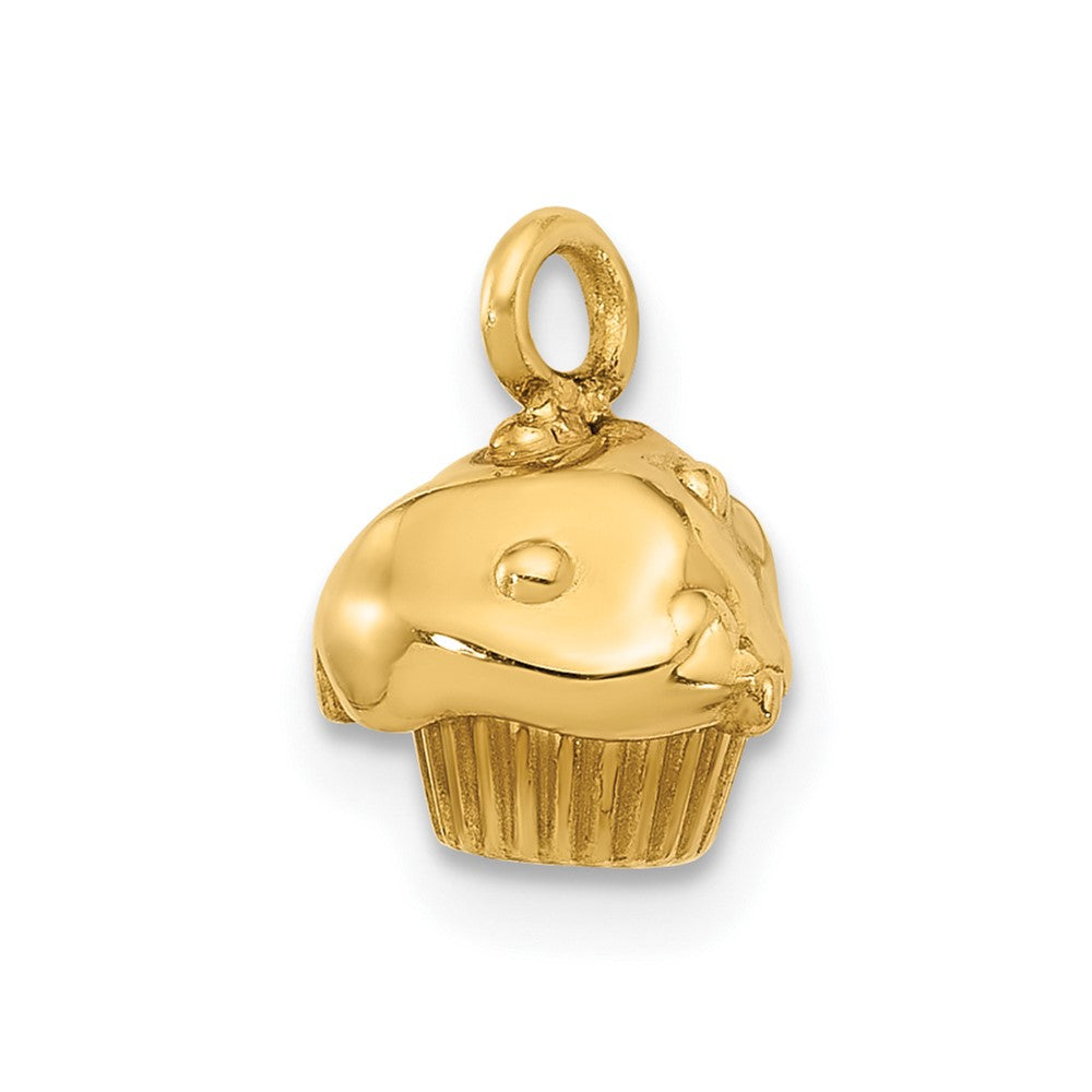 14k Yellow Gold Fancy Muffin