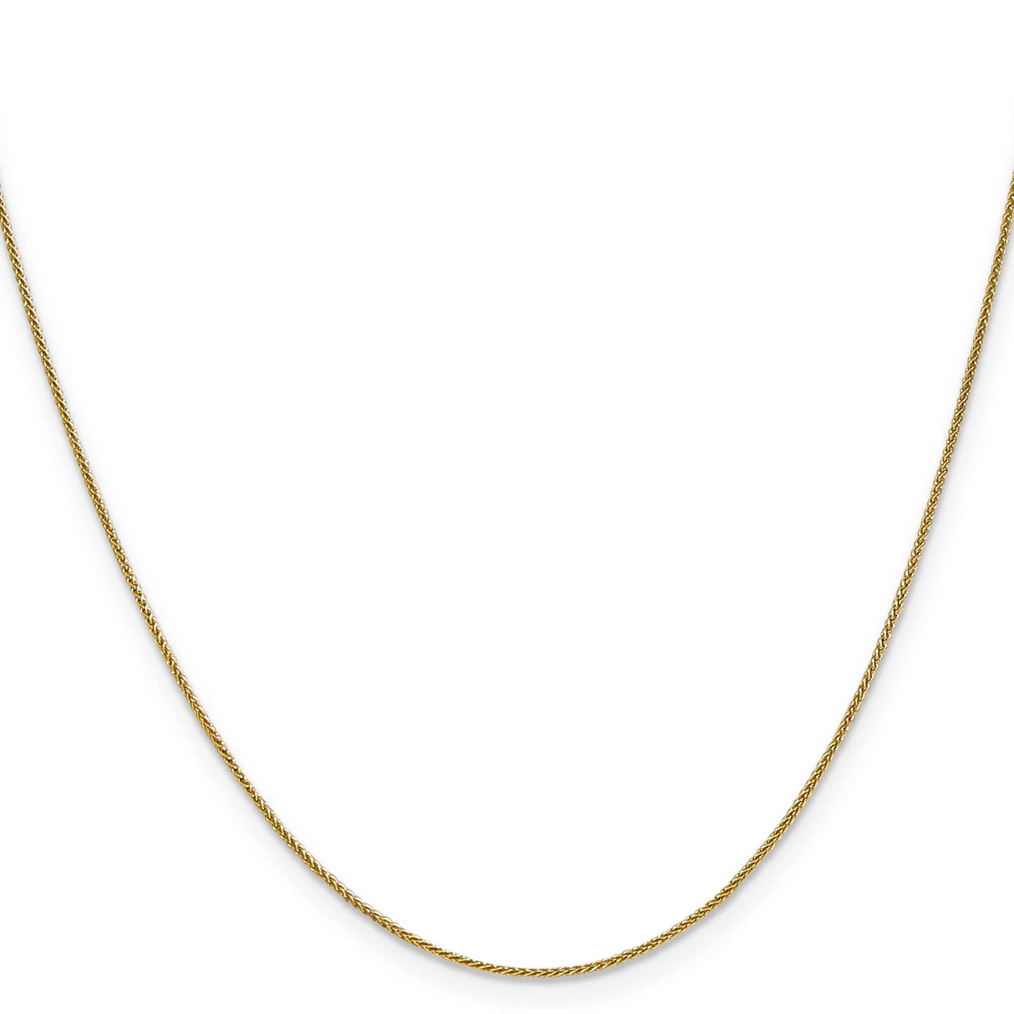 14K .8mm Spiga Chain Anklet