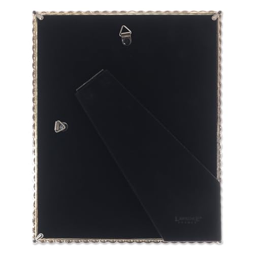 8x10 High Quality Polished Gold Cast Metal Picture Frame - Rope Design with Mat for 5x7