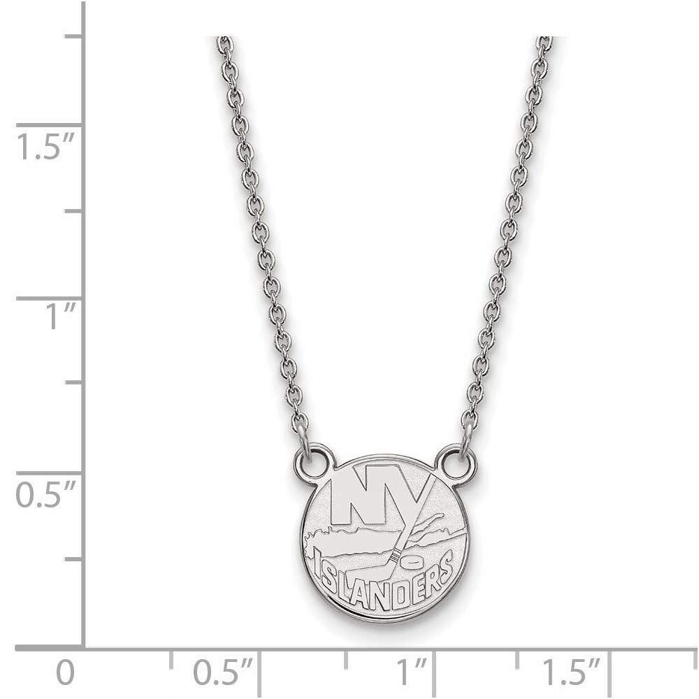 Women's New York Islanders Sterling Silver Small Pendant Necklace
