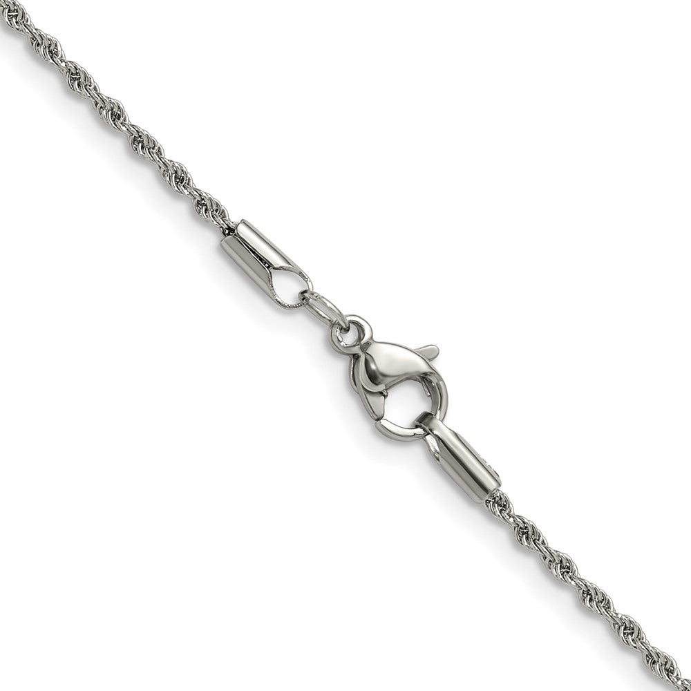 Chisel Stainless Steel Polished 1.5mm 22 inch Rope Chain