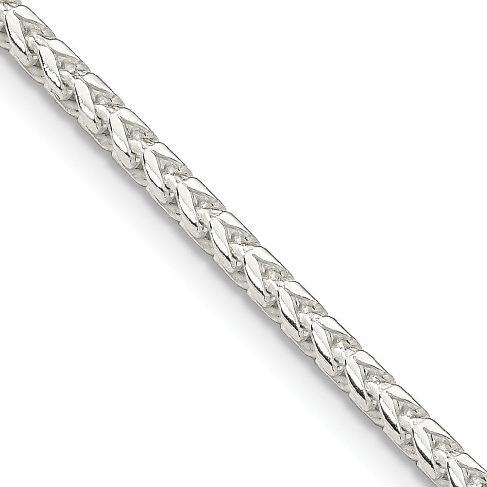 Sterling Silver 2.55mm D/C Square Franco Chain 18 Inches
