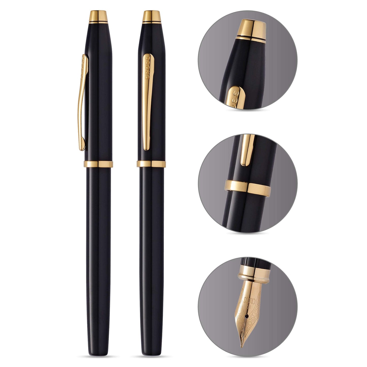 Century® II Classic Black Medium Nib Fountain Pen