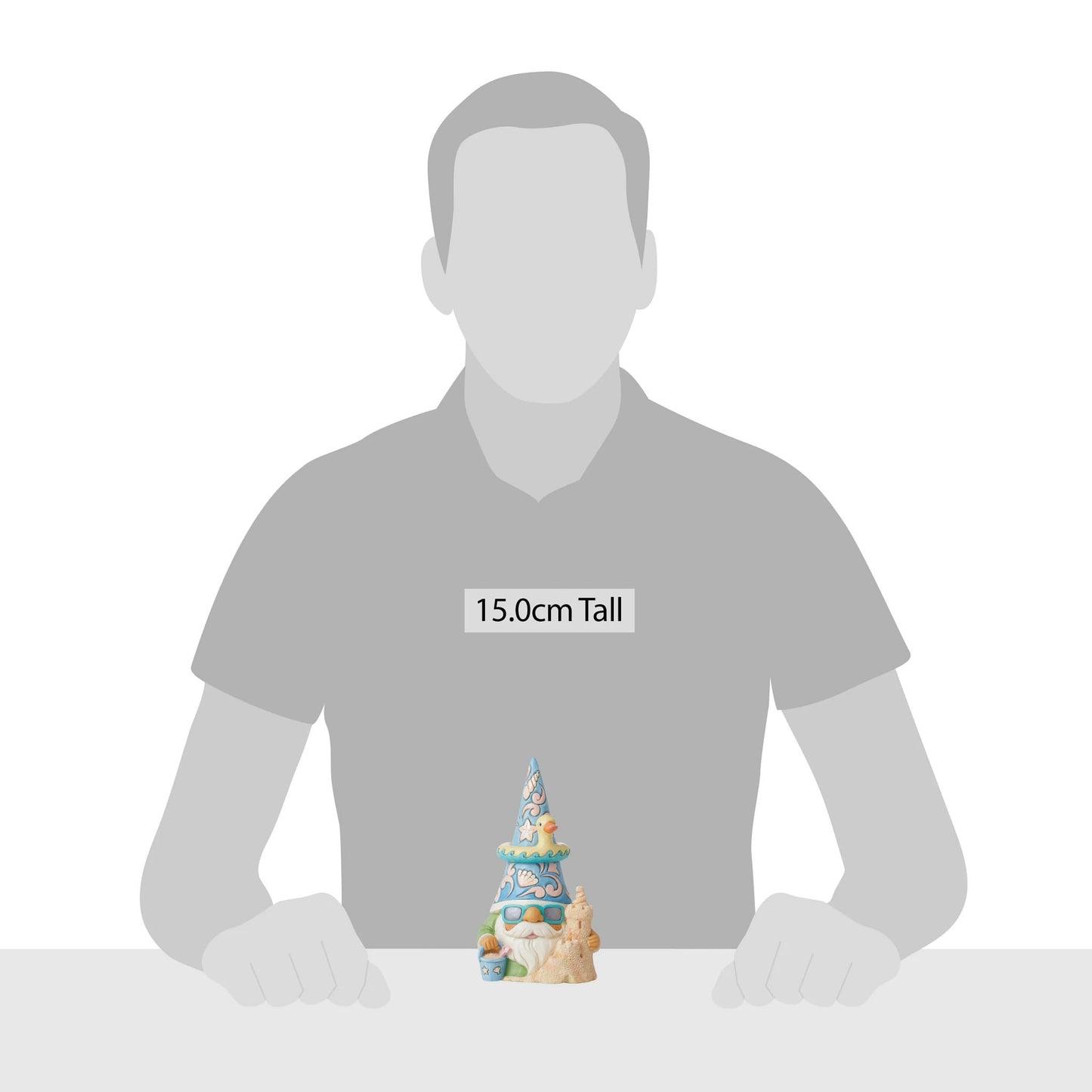 Jim Shore "The Beach Is Calling" Coastal Gnome and Sandcastle Figurine