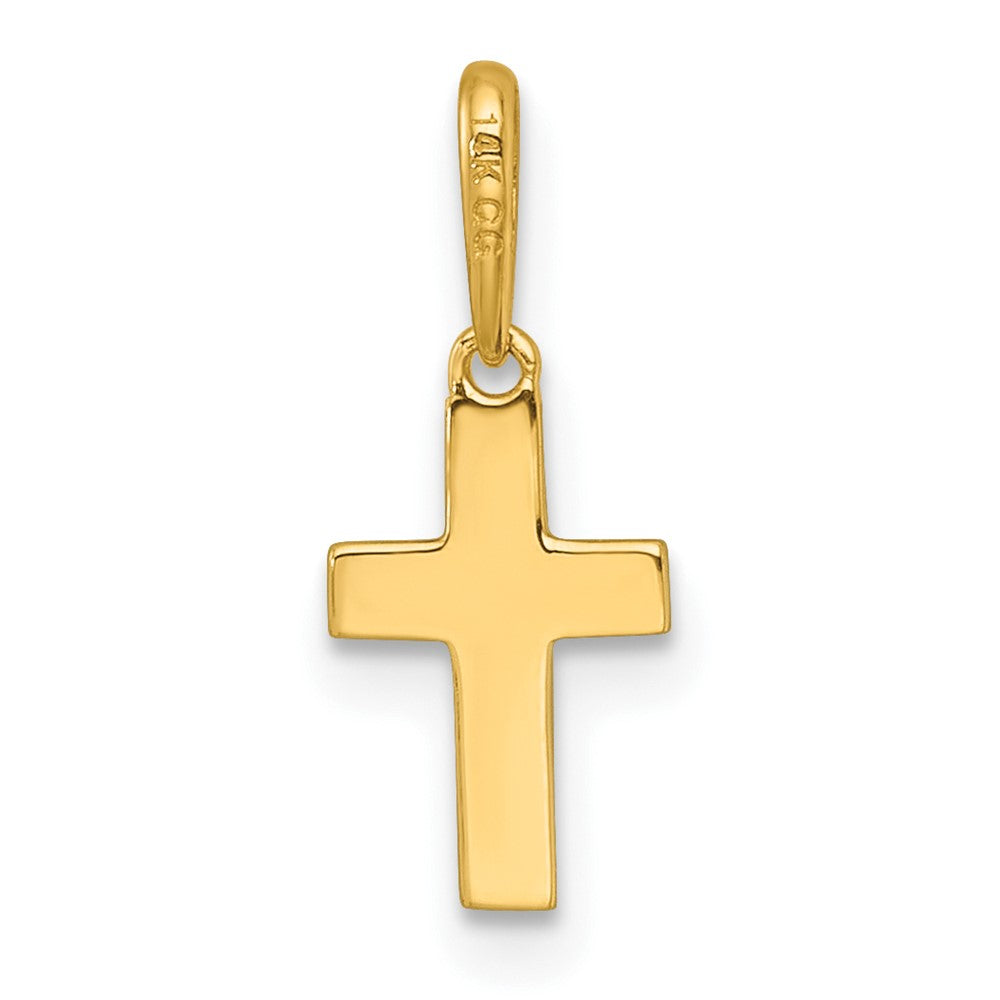 14k Madi K Polished Cross Childrens Charm / Pendant