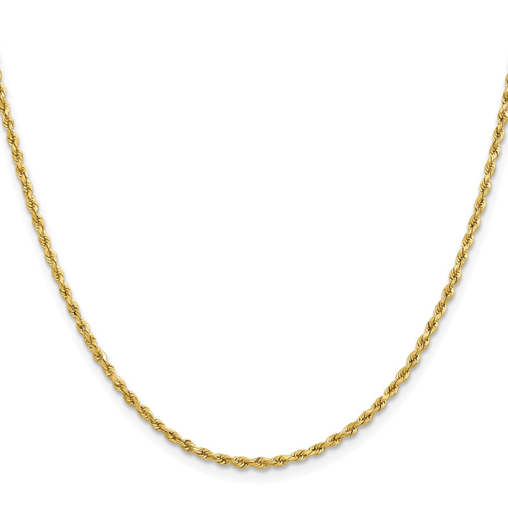10k 2mm Lightweight D/C Rope with Lobster Clasp Chain
