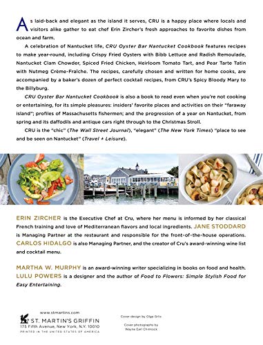 CRU Oyster Bar Nantucket Cookbook: Savoring Four Seasons of the Good Life [Hardcover] Zircher, Erin; Stoddard, Jane; Hidalgo, Carlos and Murphy, Martha W.