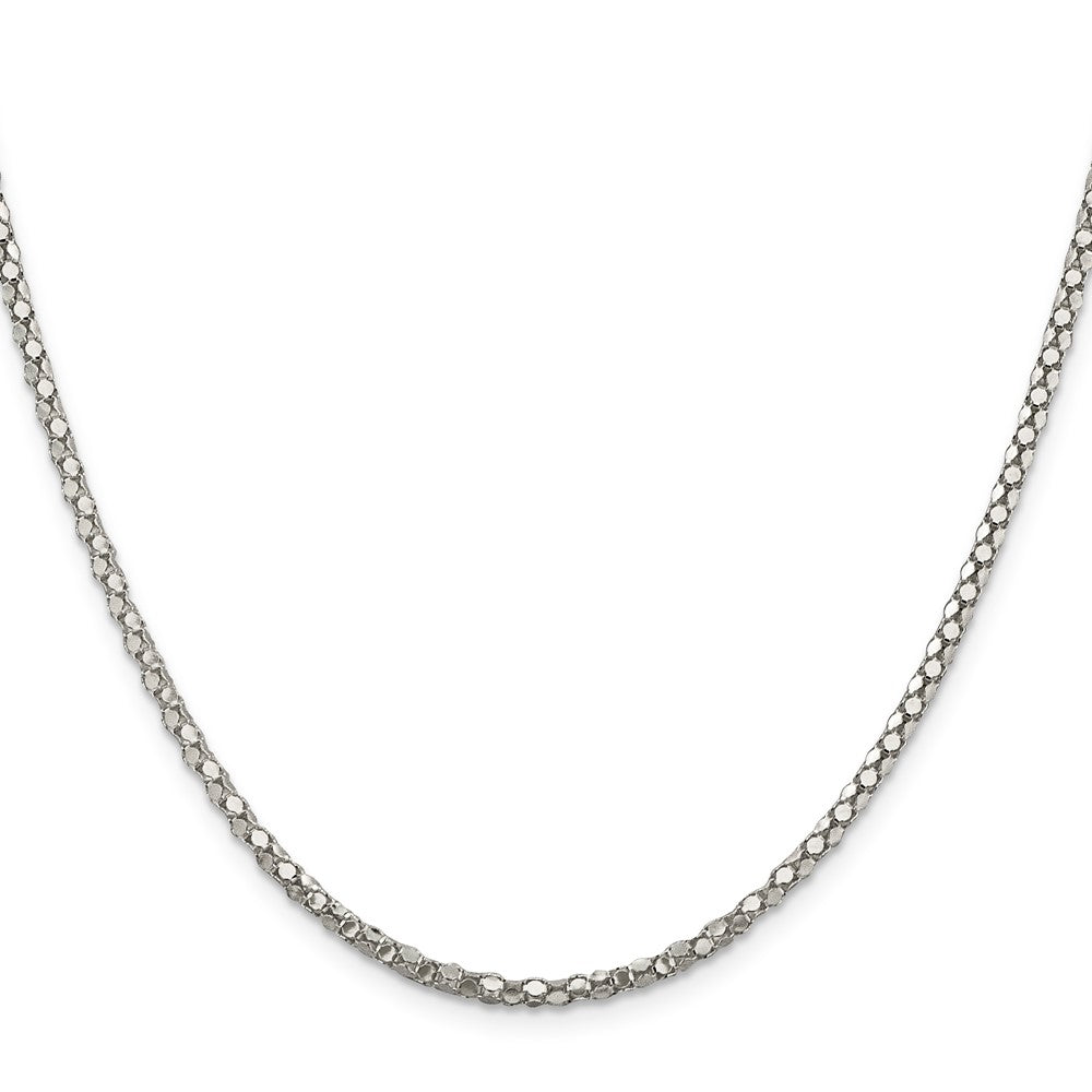 Sterling Silver 2.5mm Popcorn Chain 18 Inches