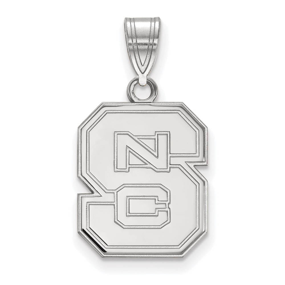 Sterling Silver North Carolina State Medium 'NCS' Pendant
