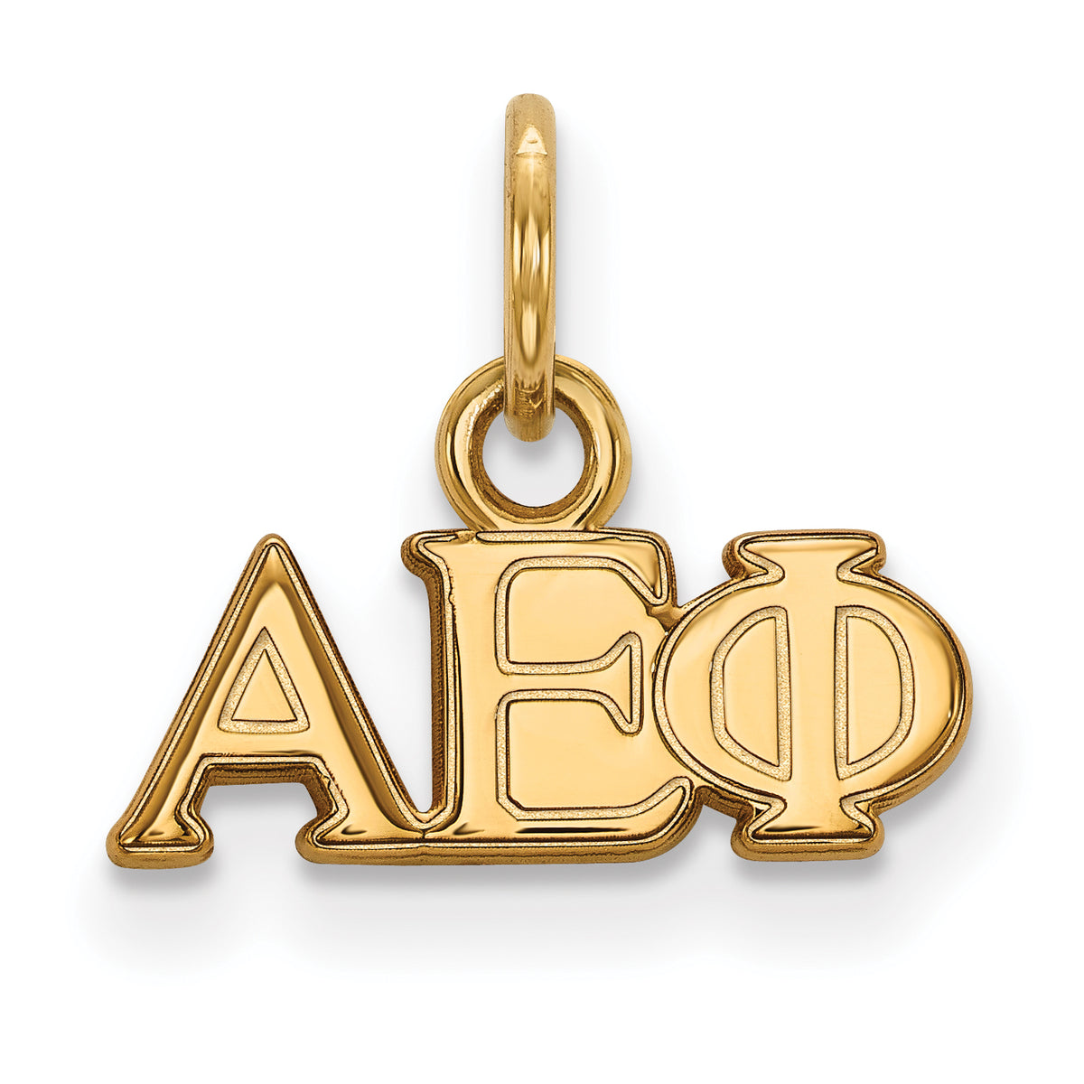 Logoart Sterling Silver Gp Alpha Epsilon Phi Extra Small Pendant