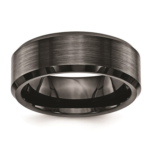 Ceramic 8 mm Grey Band