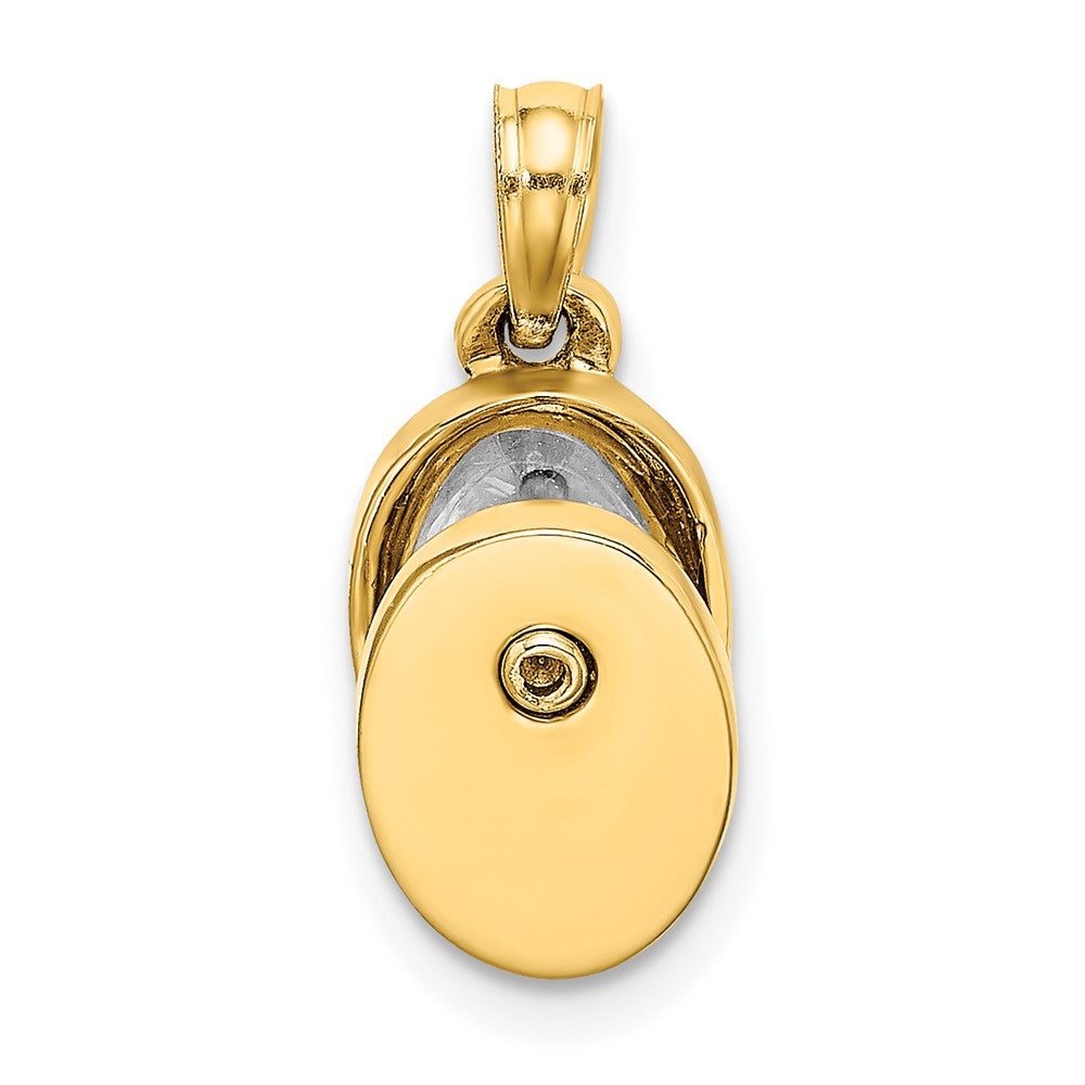 14K 3-D Moveable Pencil Sharpener Charm