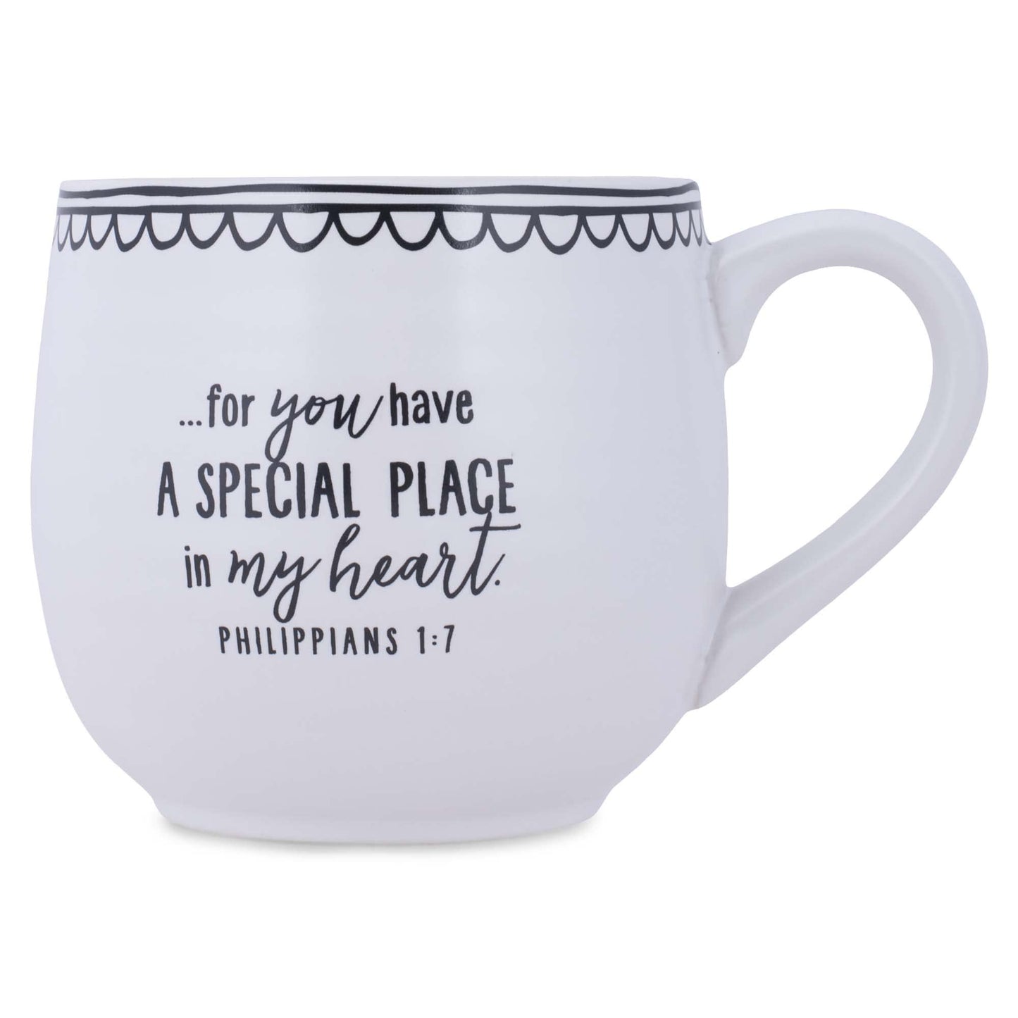 Lighthouse Christian Products So Loved Artisan Doodles White 18 Ounce Ceramic Mug