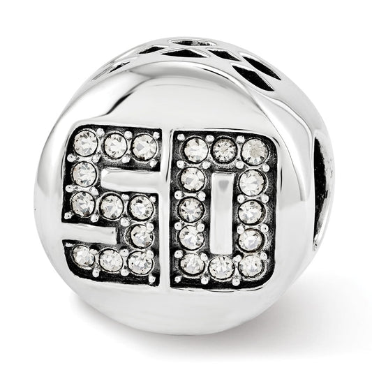 Sterling Silver Reflections Crystals Fantastic 50 Bead
