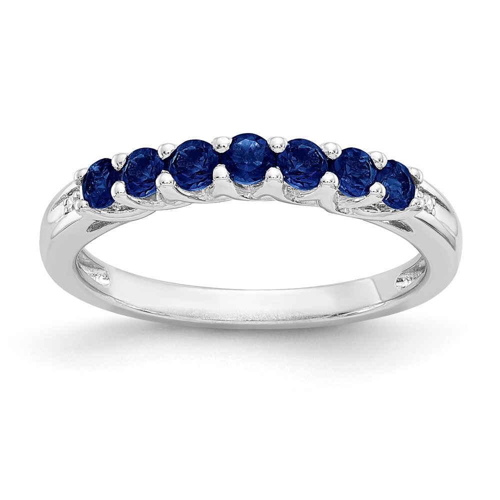 SS Cr. Sapphire and Diamond 7 - 2.5MM RD, 2 - 200' RD - Stone:A Mel:S45