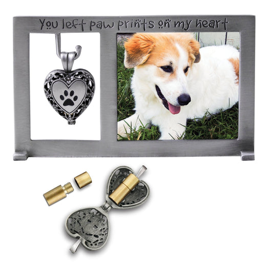 Cathedral Art PF404 Pet Memorial Frame with Vial for Ashes, 5-1/4 by 3-Inch