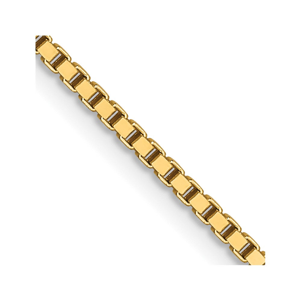 14K 1.2mm Box Chain Yellow Gold