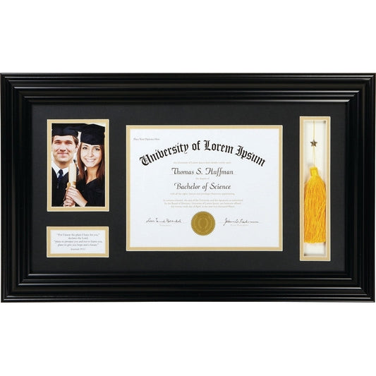 Creative Brands Heartfelt-Inspirational Keepsake Diploma and Photo Frame, 15 x 25-Inch, Jeremiah 29:11