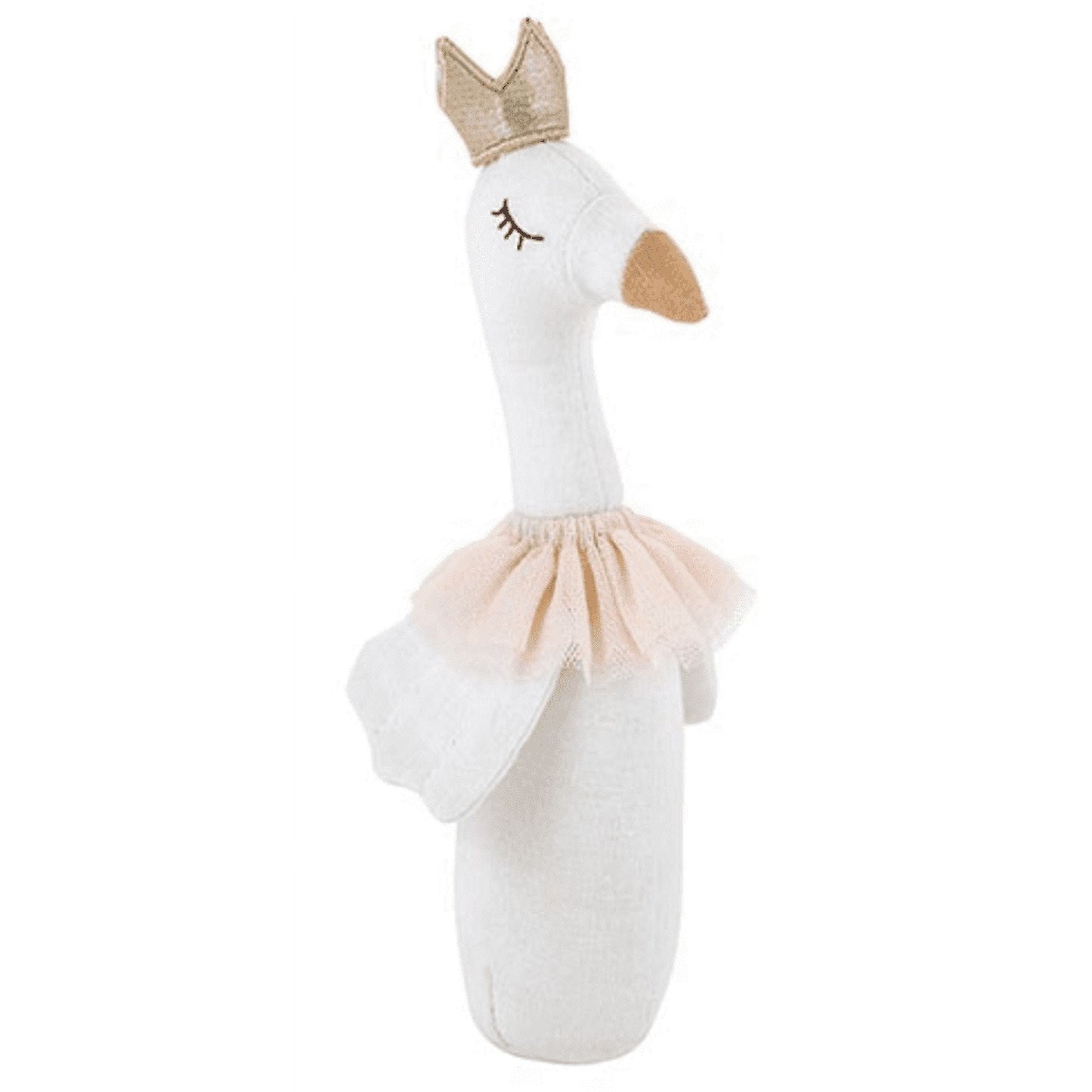 Baby Linen Post Rattle