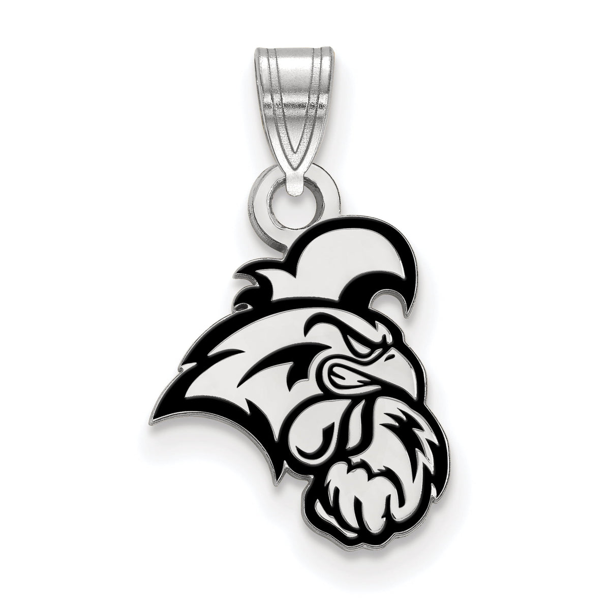 LogoArt Sterling Silver Coastal Carolina University Small Enamel Pendant Necklace