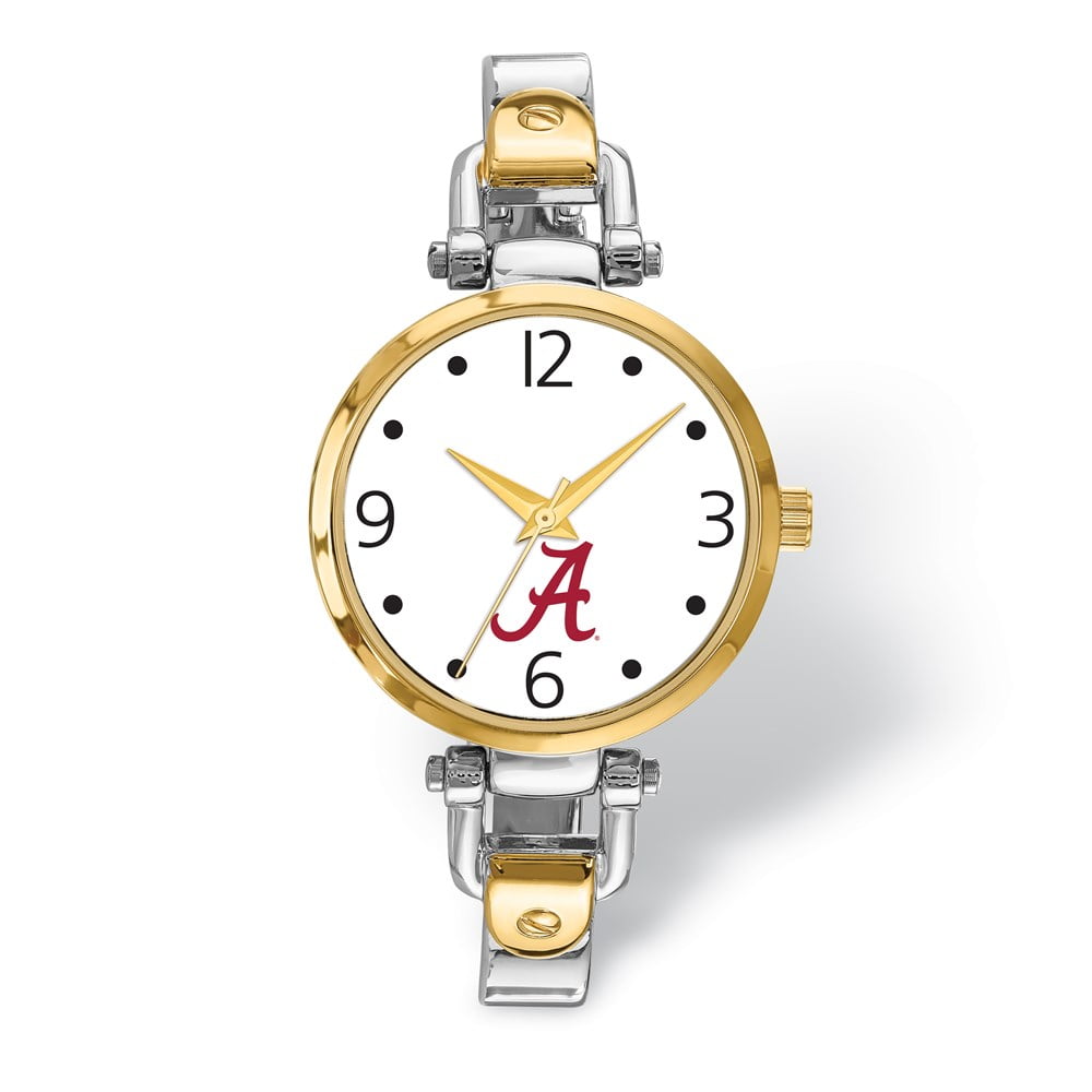 LogoArt University of Alabama Elegant Ladies 2-tone Quartz Bracelet Watch Q-UAL172