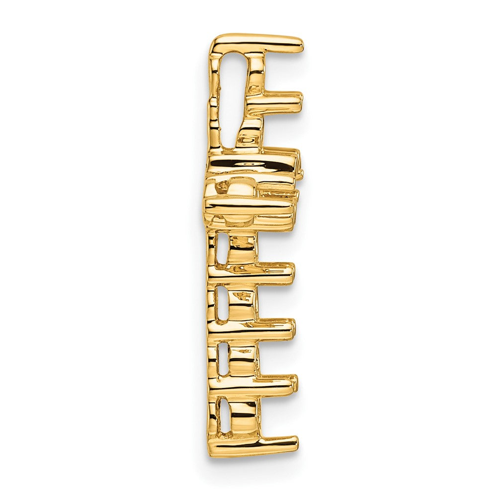 14k Diamond Cross Chain Slide Mounting