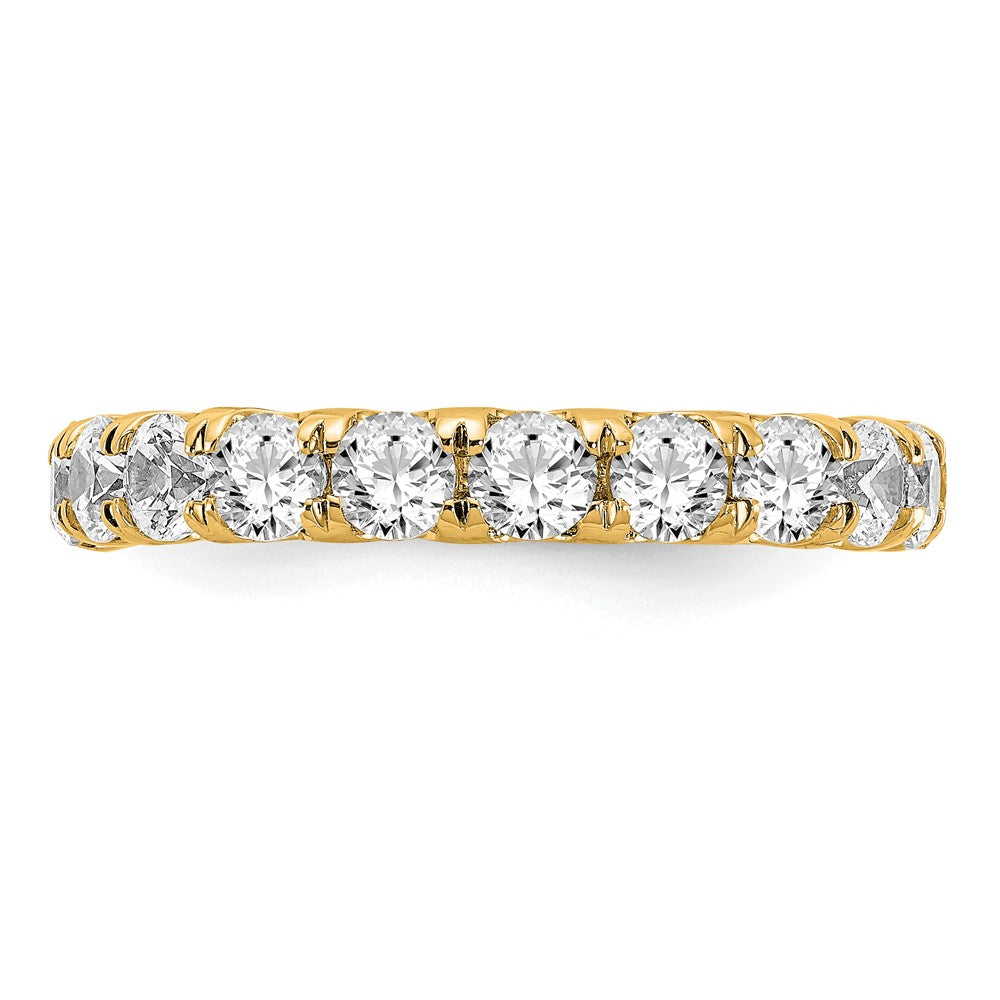 14k 3 carat Lab Grown Diamond VS/SI+ G+ Size 6 Shared Prong Eternity Band