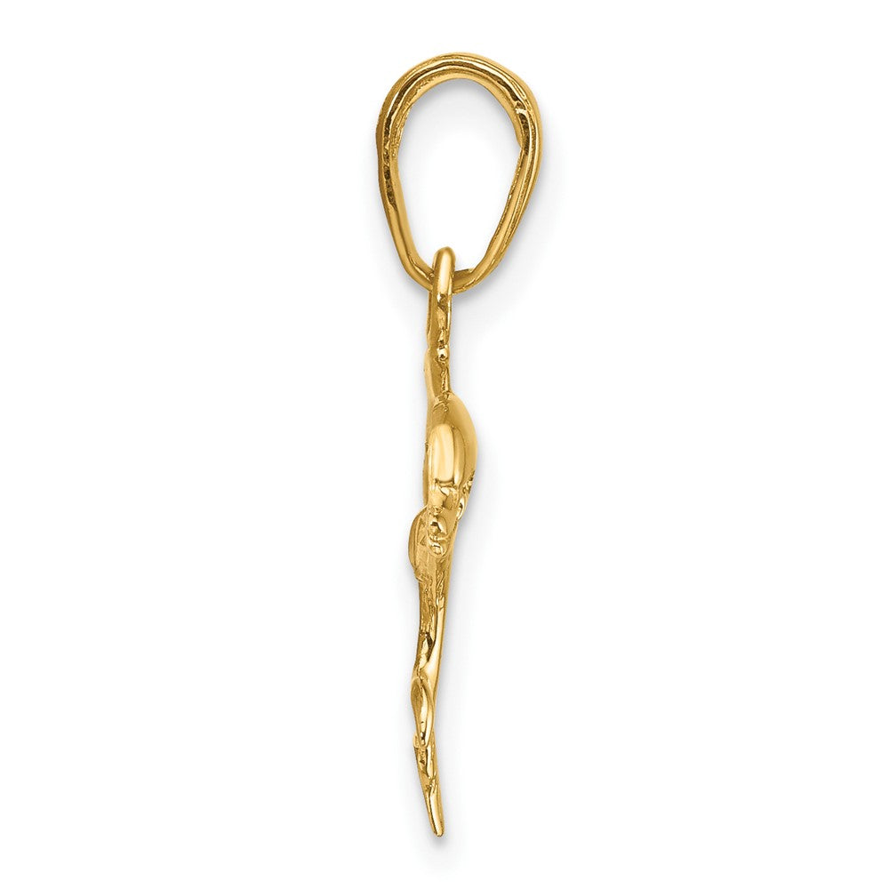 10k Gold Dolphin Pendant