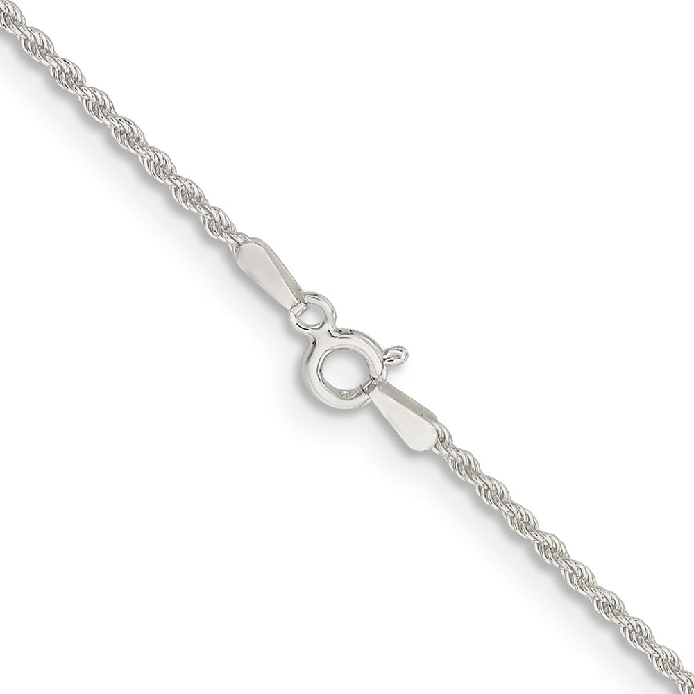 Sterling Silver 1.5mm Solid Rope Chain 28 Inches