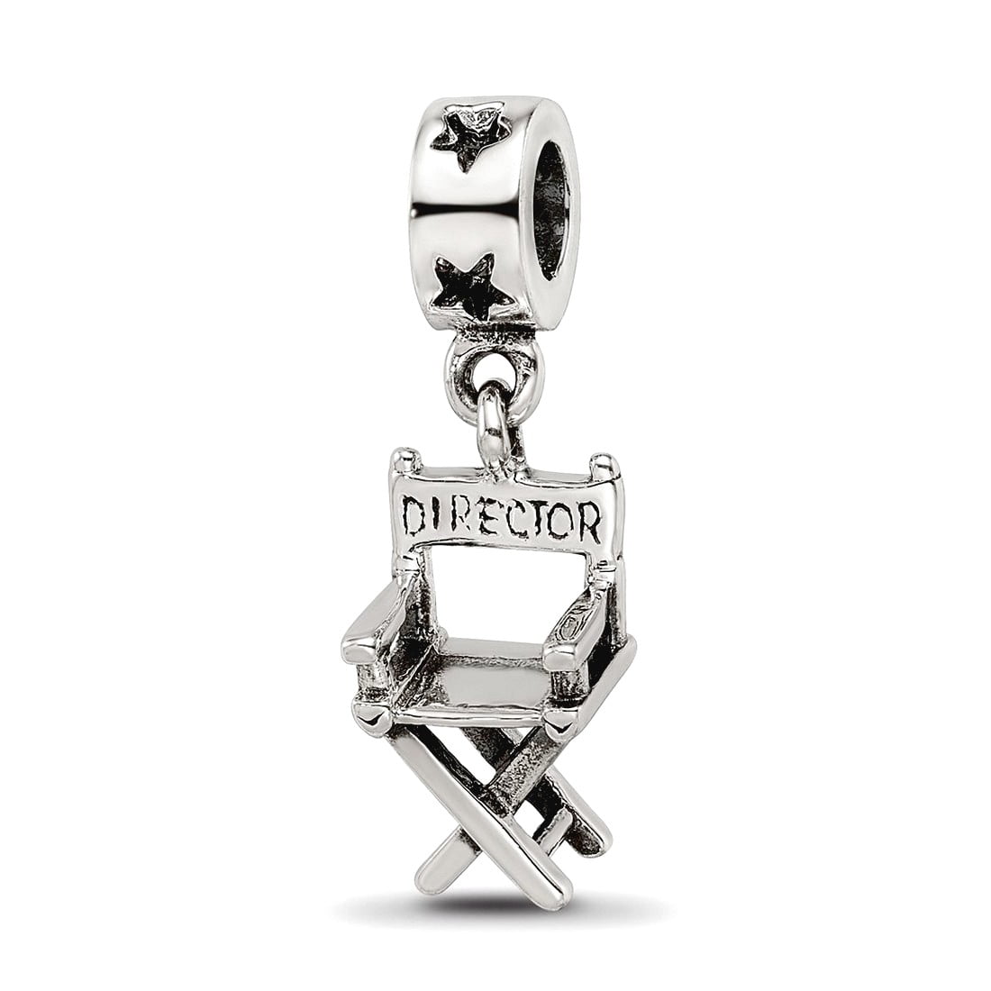 Sterling Silver Reflections Directors Chair Dangle Bead