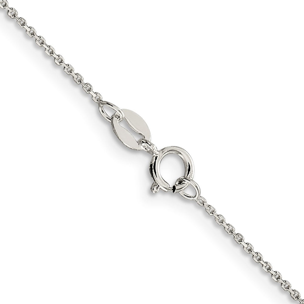 Sterling Silver 1mm 8 Sided D/C Cable Chain 16 Inches
