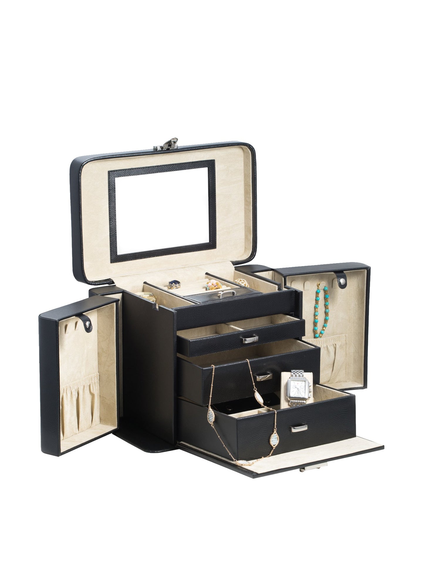 Lizard Leather Jewelry Case
