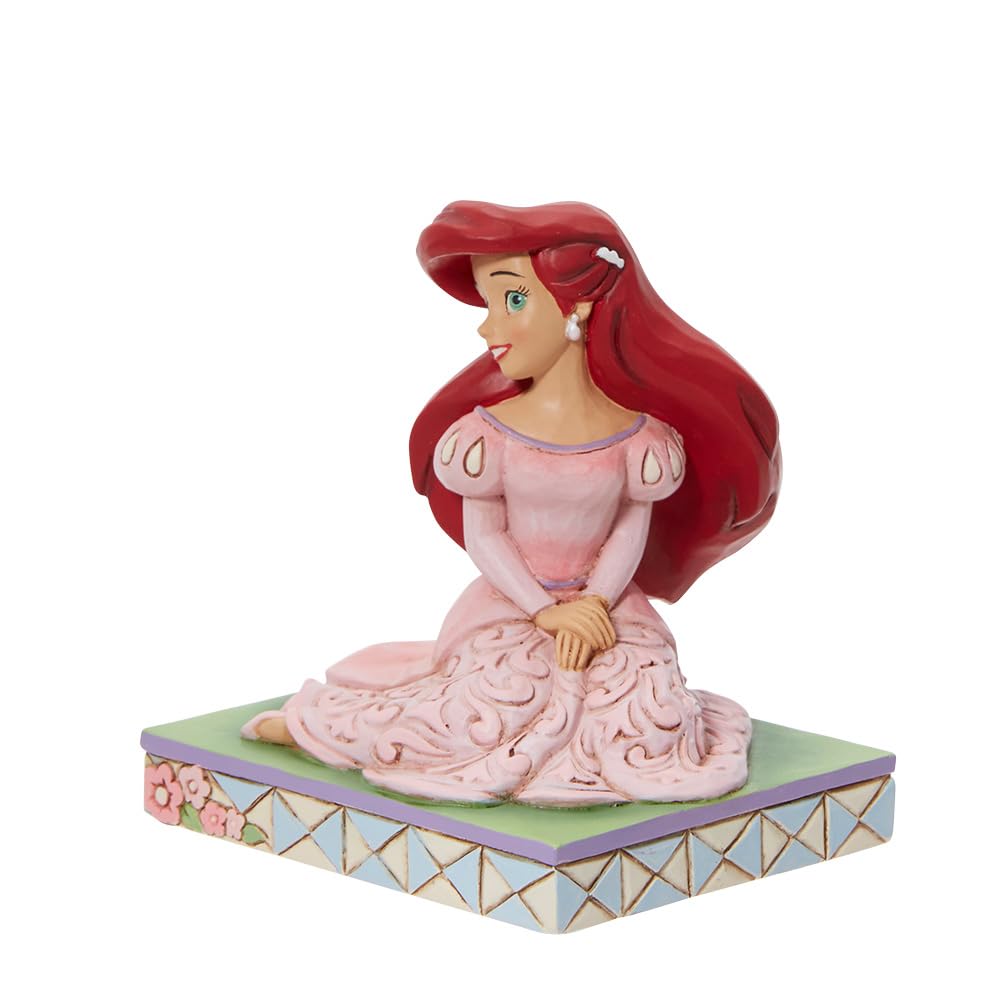 Jim Shore Confident & Curious - One Figurine 3.5 Inch, Resin - Ariel Personality Pose Disney 6013073