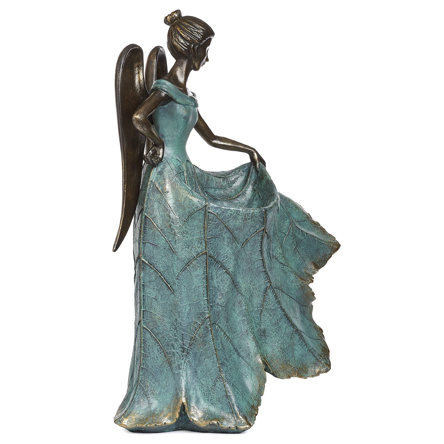 Roman 20" Angel with Dress Birdbath Outdoor Garden Statue