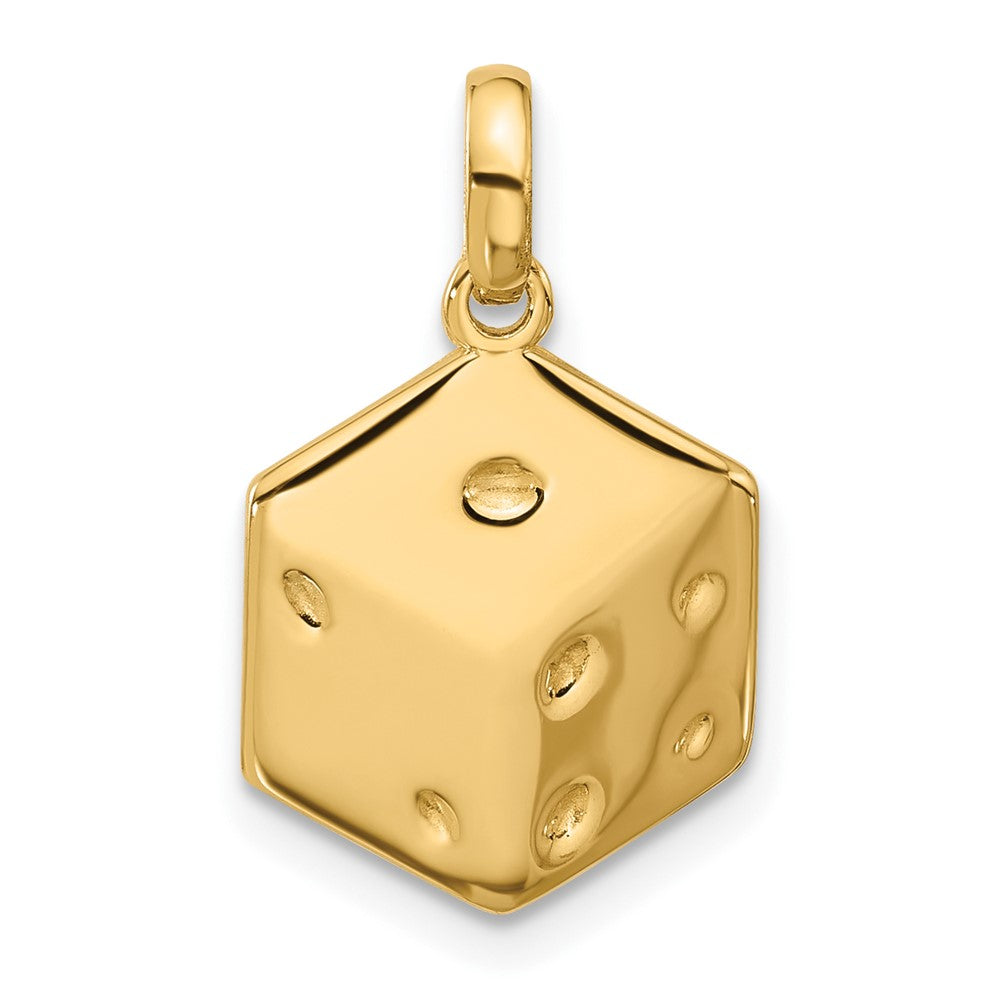 14k Yellow Gold Fancy Dice