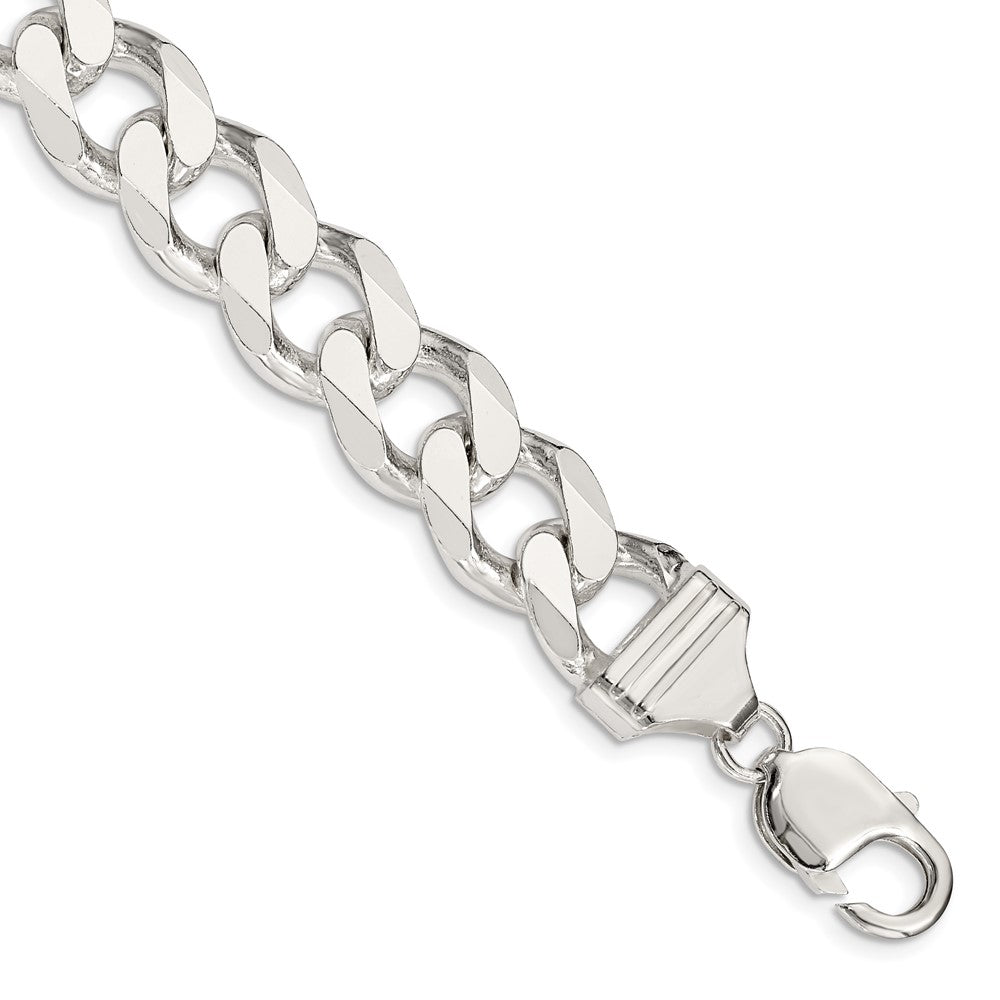 Sterling Silver 13mm Curb Chain 8 inches