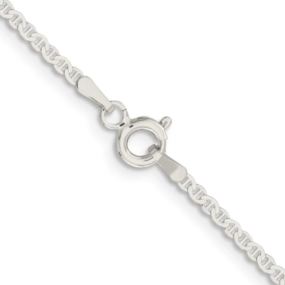 Sterling Silver 1.85mm Flat Anchor Chain 24 Inches
