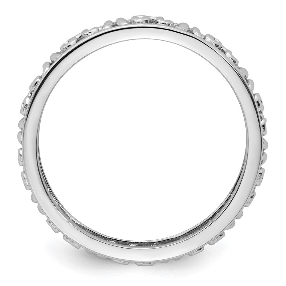 Sterling Silver Stackable Expressions Leo Zodiac Ring Size -9