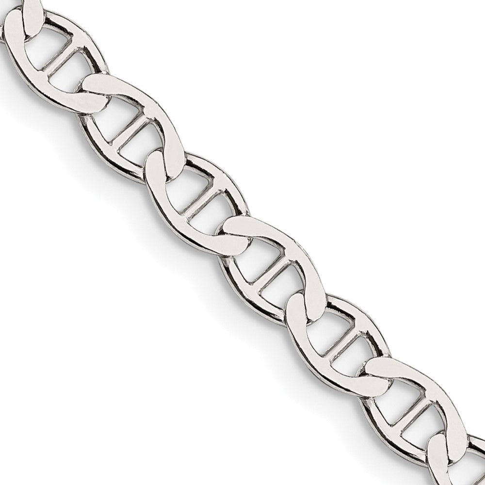 Sterling Silver 4.75mm Flat Anchor Chain 22 Inches