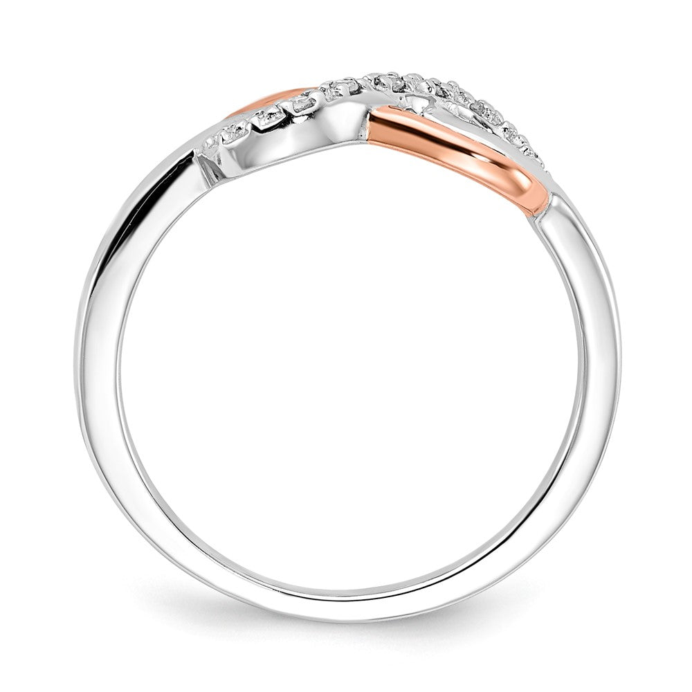 SS/10K Two-Tone Diamond Ring