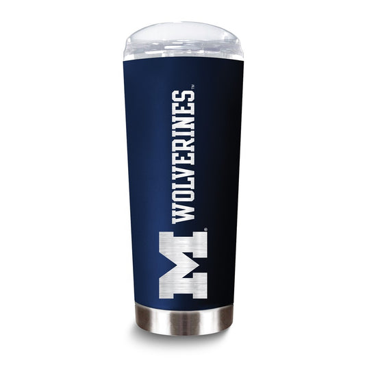 Collegiate University of Michigan Stainless Steel 18 oz. Roadie Tumbler with Lid
