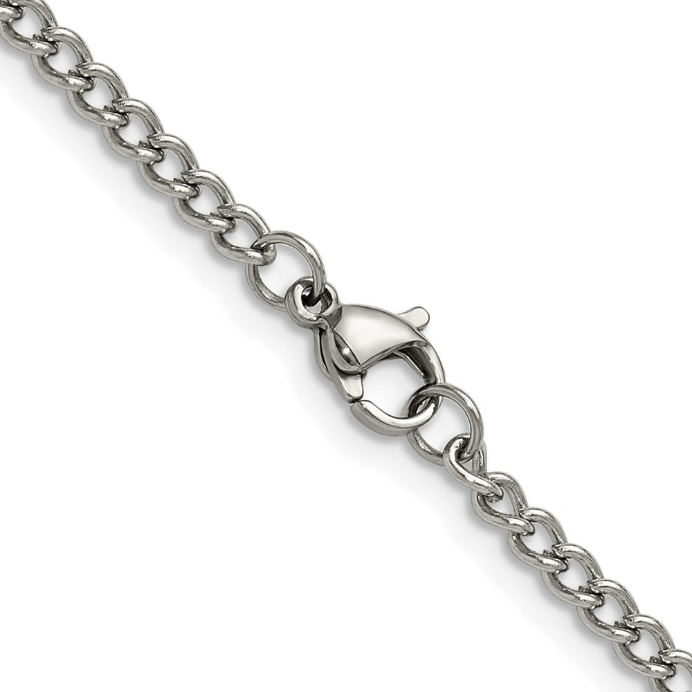 Chisel Stainless Steel Polished 3mm 18 inch Round Curb Chain