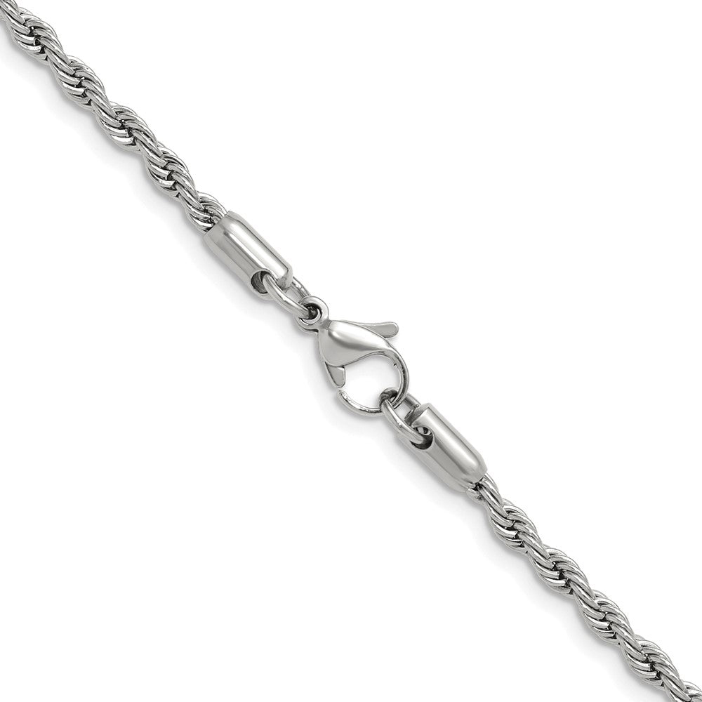 Chisel Stainless Steel Polished 3mm 24 inch Rope Chain