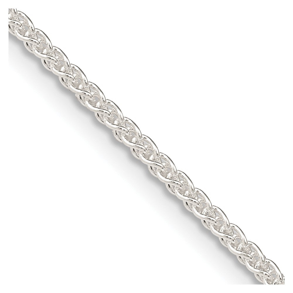 Sterling Silver 1.6mm Round Spiga Chain 26 Inches