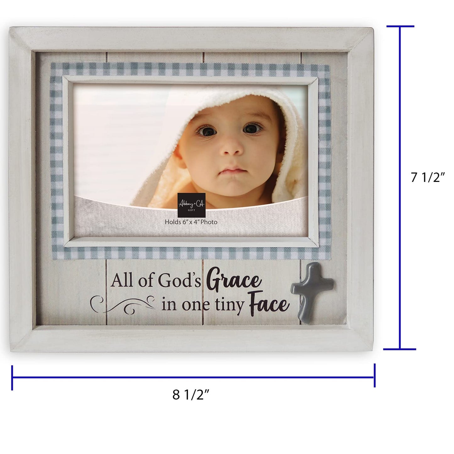 Abbey & CA Gift One Tiny Face Baby Frame W/ Easel Back & Hanger