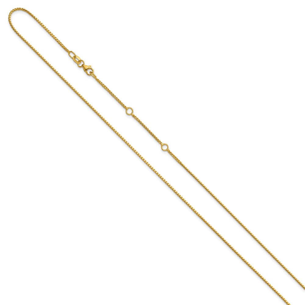 10K 1.1mm Franco 1in+1in Adjustable Chain