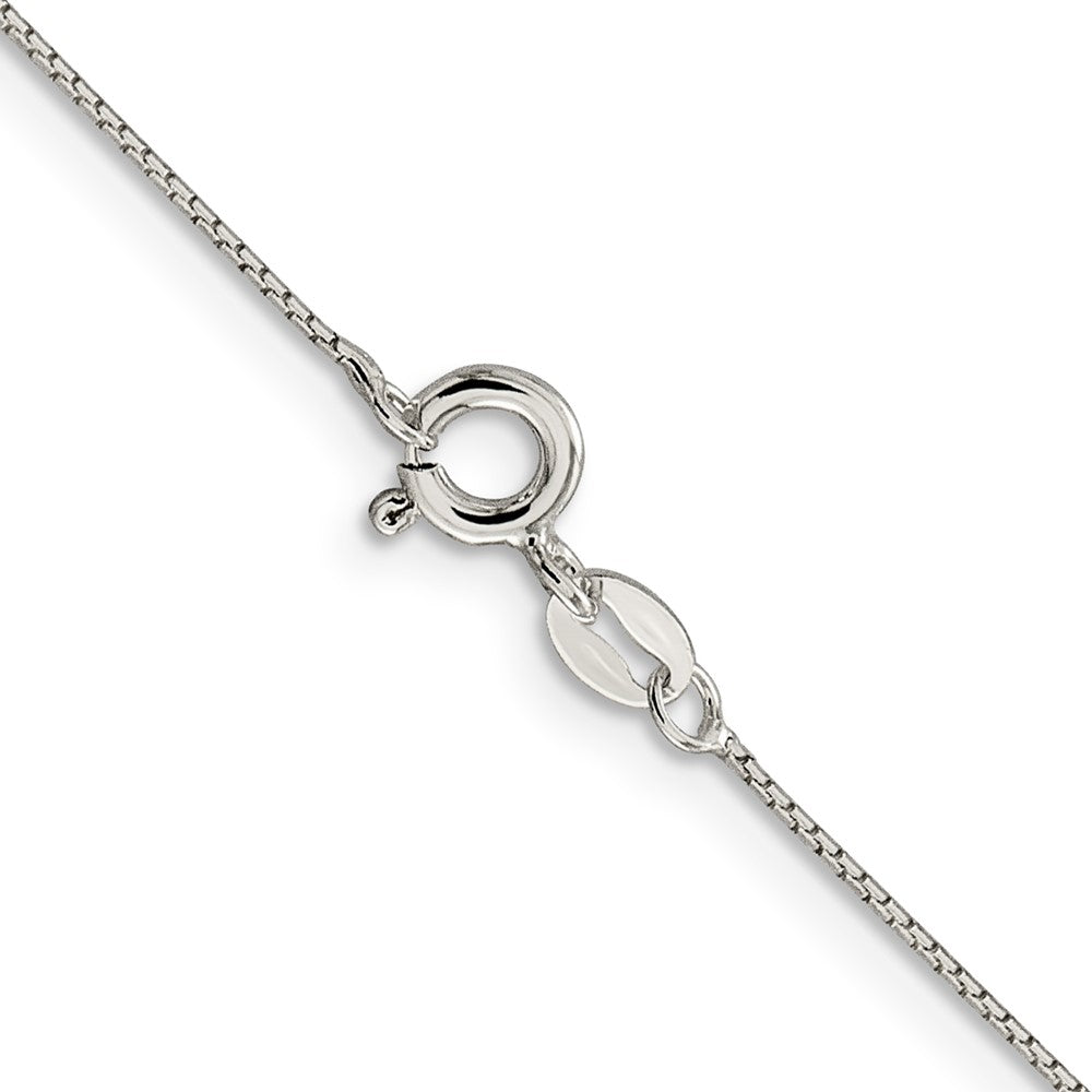 Sterling Silver .6mm 8 Sided Diamond-cut Mirror Box Chain 20 Inches